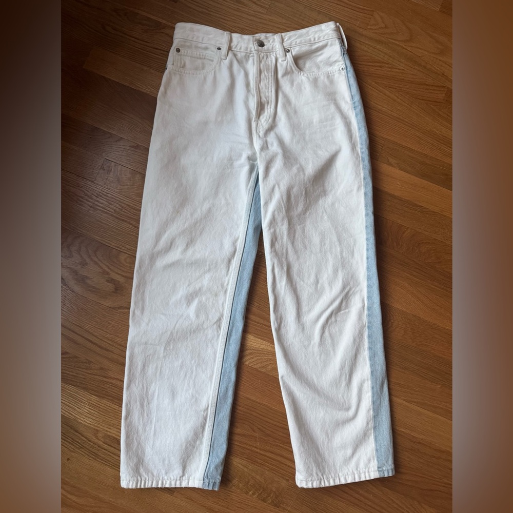 Everlane two tone high rise straight - size 27R